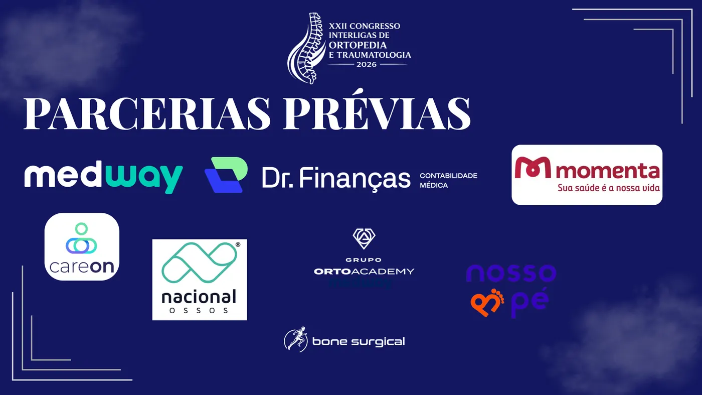 Página do prospecto com logomarcas de parcerias prévias